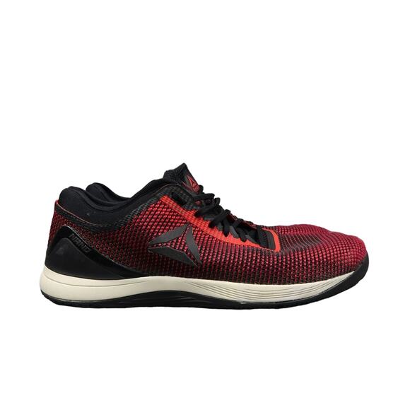 Reebok Shoes Mens 13 Nano 8 CrossFit Gym Trainer Athletic Black Red Lace Up - Picture 1 of 13